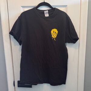 Delta Black Tee with Yellow Graphic